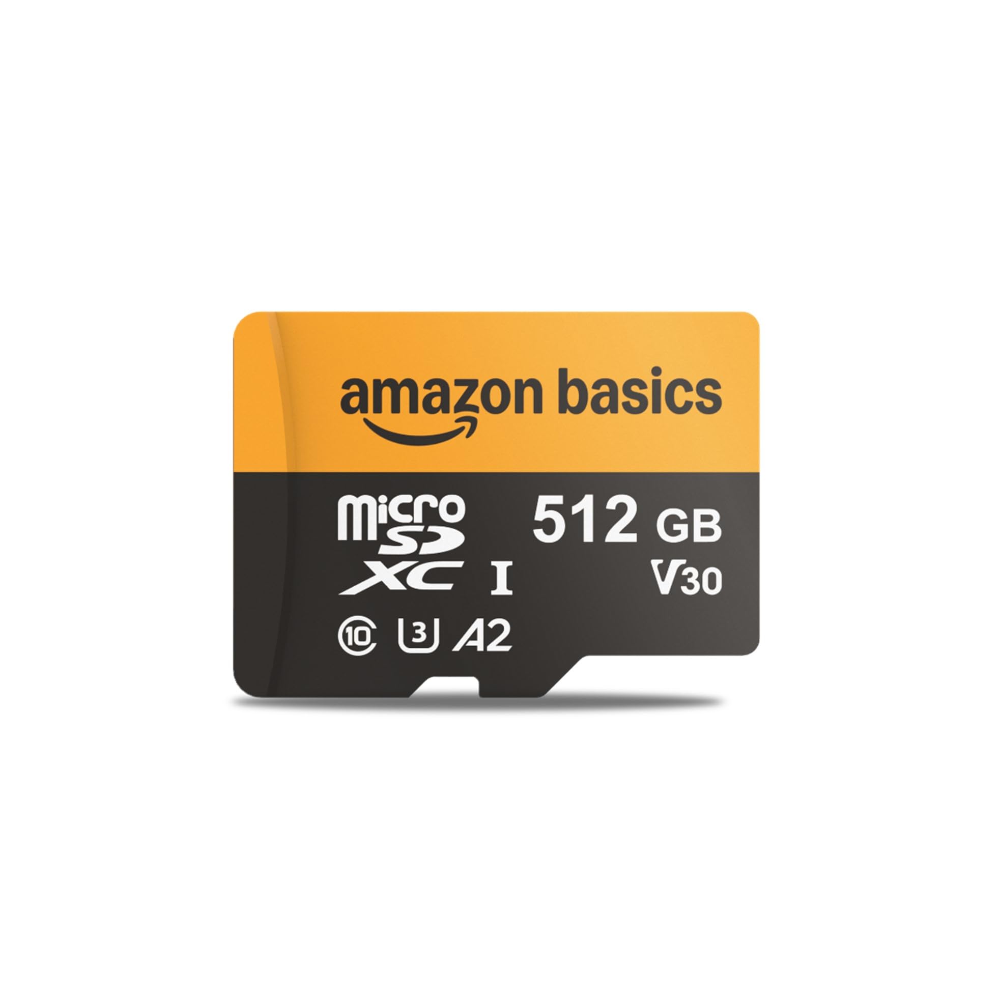 Amazon Basics 512GB microSDXC Card with Adapter, Read Speed up to 200MB/s, Pack of 1 - LSMICRO512GU3-H