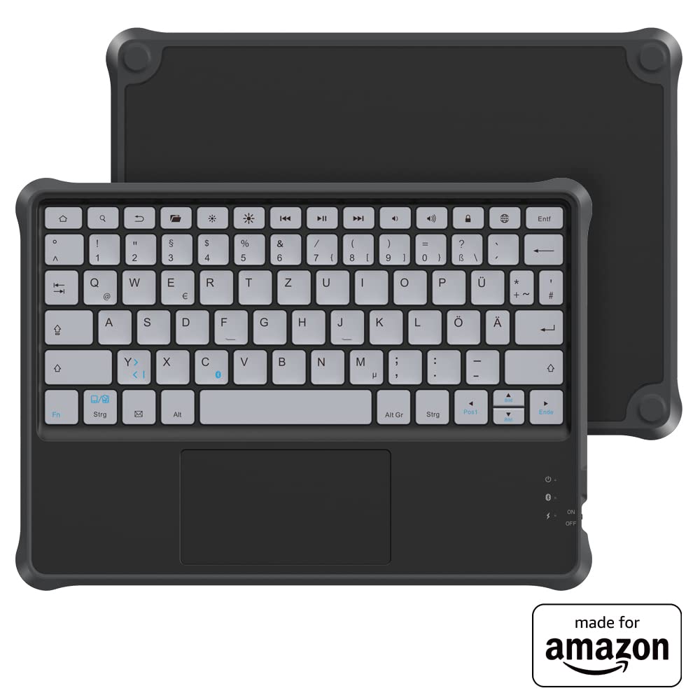 Made for Amazon Kids Black Wireless Bluetooth Keyboard for Fire HD 10 Kids and Kids Pro Tablets - KAW0004