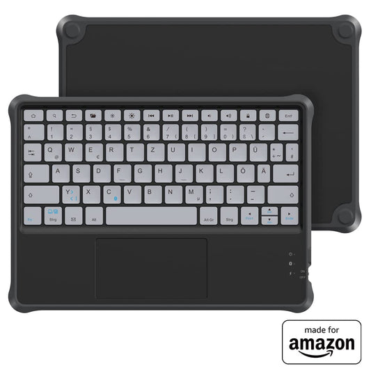Made for Amazon Kids Black Wireless Bluetooth Keyboard for Fire HD 10 Kids and Kids Pro Tablets - KAW0004