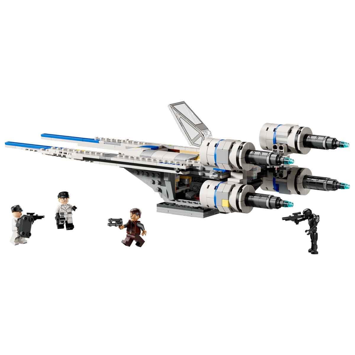 LEGO Star Wars 75399 Rebel U-Wing Starfighter - toy with swivel wing function & 3 minifigures including Cassian Andor & K-2SO droid figure - gift for boys aged 8 and up & Andor Season 2 fans