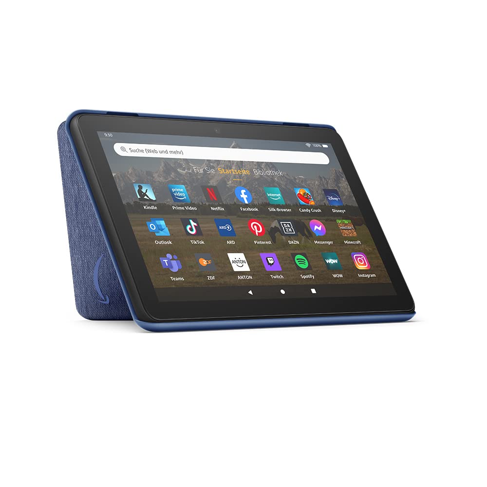 Amazon Case for Fire HD 8 Tablet (Compatible with 12th Generation Tablets Only, 2022), Blue - 53-028576
