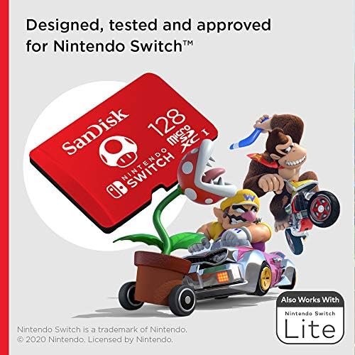 SANDISK microSDXC UHS-I Speicherkarte für Nintendo Switch - SDSQXAO-128G-GNCZN