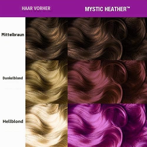 Manic Panic Mystic Heather Classic Cream - Vegan & Animal Friendly Purple Semi-Permanent Hair Color, 2 x 118 ml - HCR