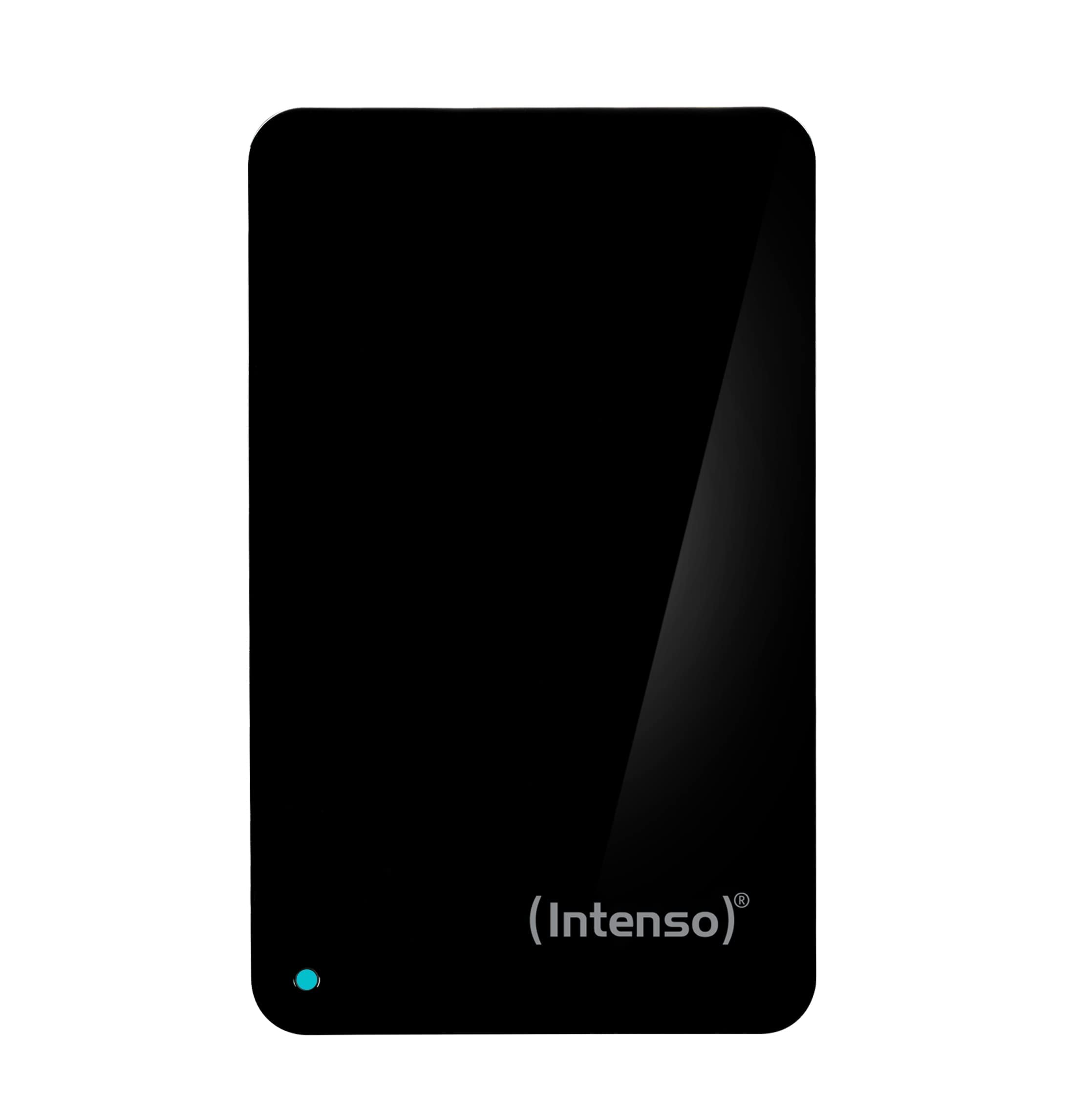 Intenso Memory Case 500 GB external hard drive (6.35 cm (2.5 inch) 5400 rpm, 8 MB cache, USB 3.0) black, 6021530 - BPSCS25407-6021530