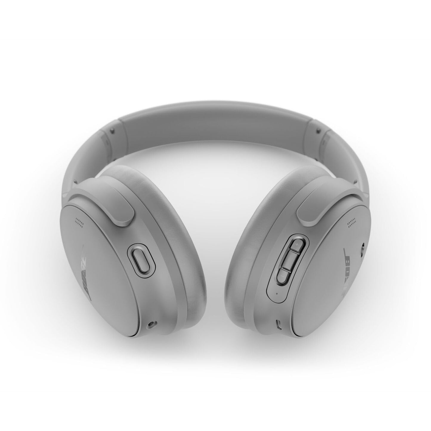 Bose QuietComfort wireless headphones with microphone and noise canceling, Bluetooth over-ear headphones, audiophile headphones, on-ear headphones with noise canceling, up to 24h battery life, moonlight gray - 884367-1700