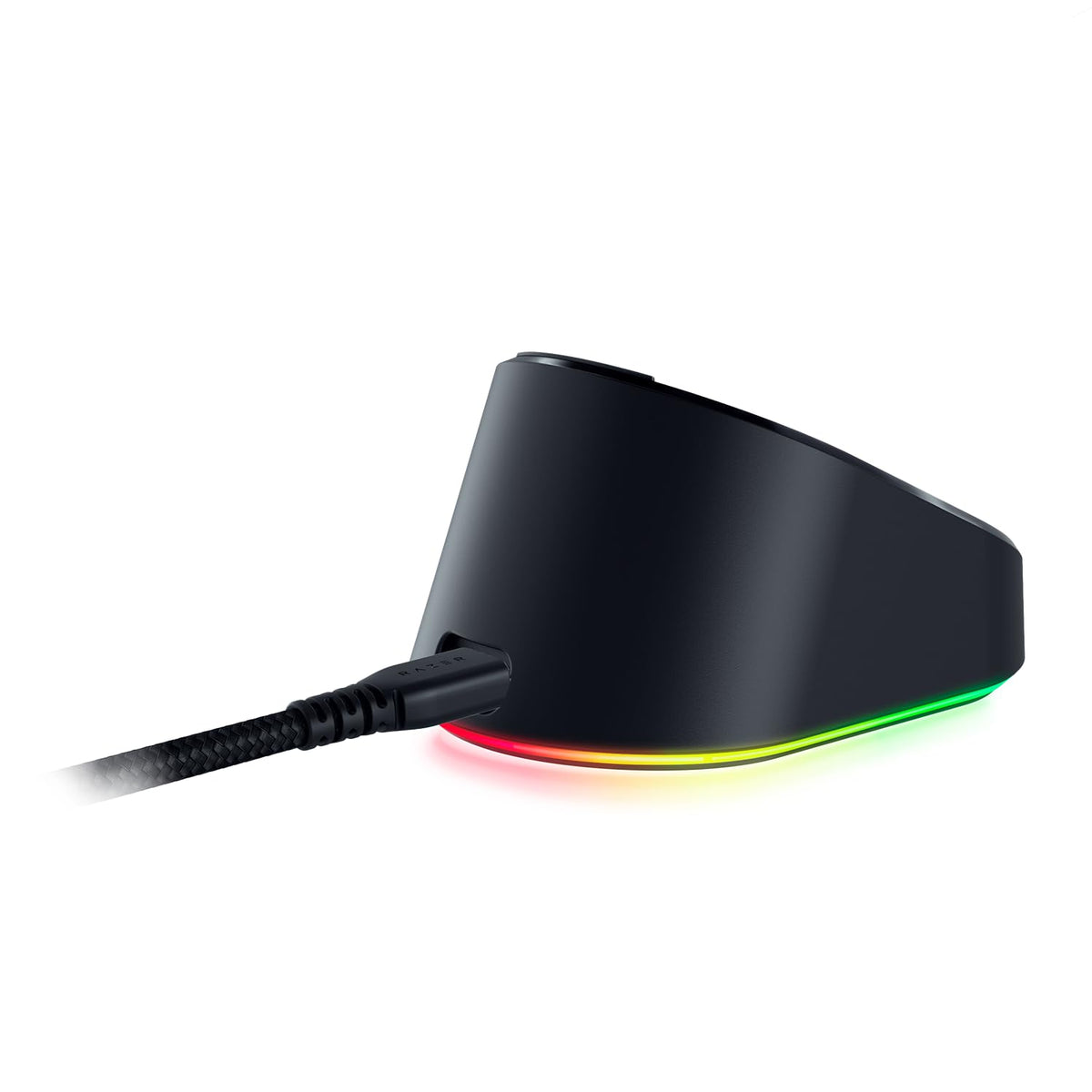 Razer Mouse Dock Pro & Charging Puck - Magnetic Wireless Charging Station & Battery (Hyperspeed 4K Hz, 8 RGB Chroma Lighting & Module for Compatible Mice) Black - RZ81-01990100-B3M1