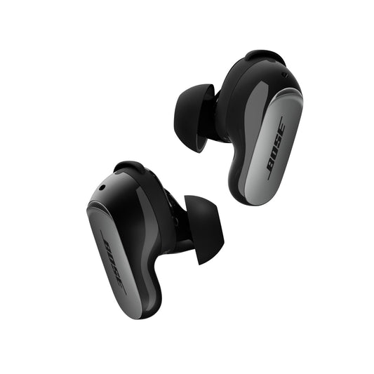 Bose QuietComfort Ultra Bluetooth Earbuds (2nd Gen), Wireless Noise Canceling Earbuds, Up to 6 Hours Battery Life, IPX4 Rating, 360 Degree Sound, Deep Bass, Black - 896637-0010