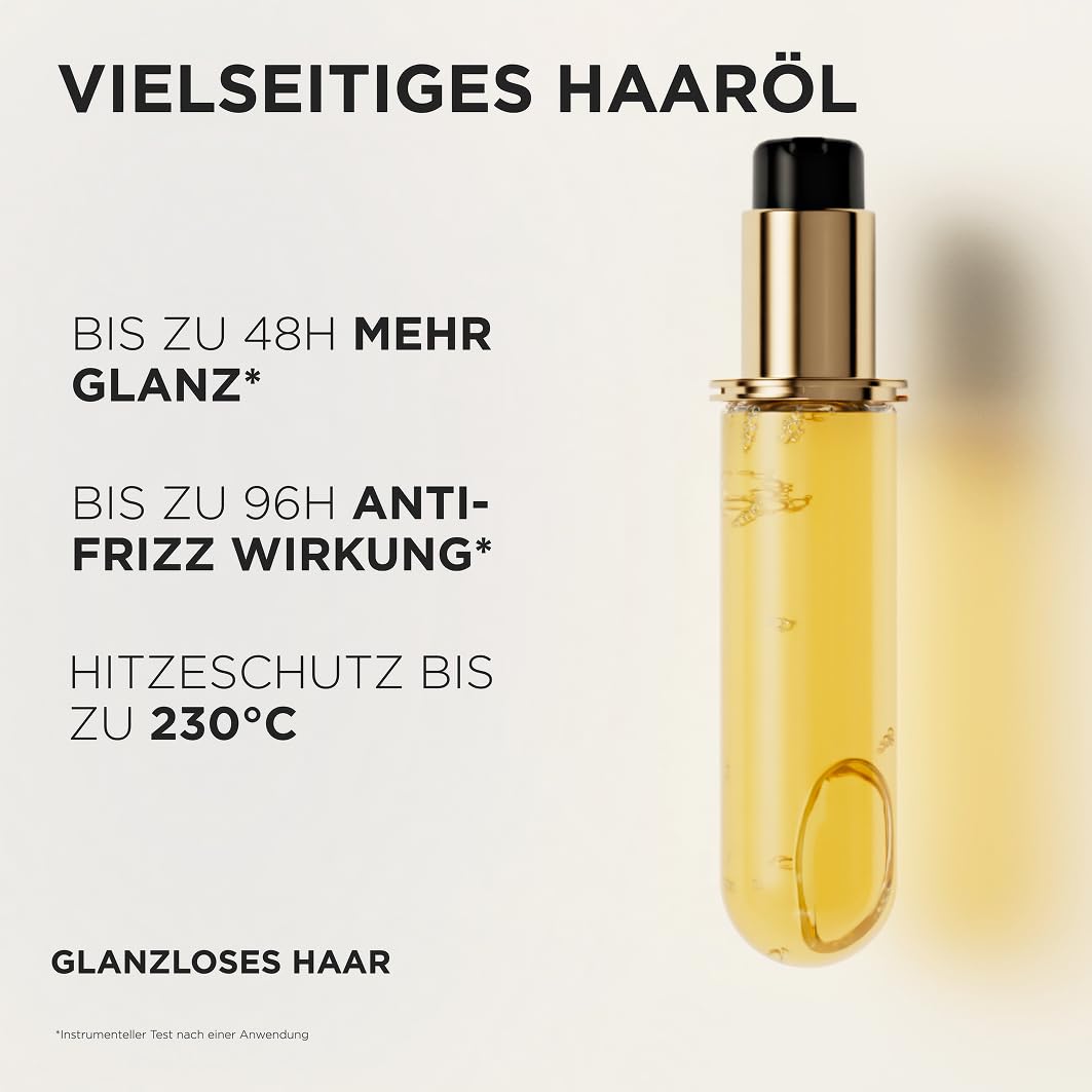 Kérastase Huile Originale Elixir Ultime, hair oil for dry hair, nourishing and protective for more shine without weighing it down, heat protection and anti-frizz, refill pack, 75 ml - E4167000