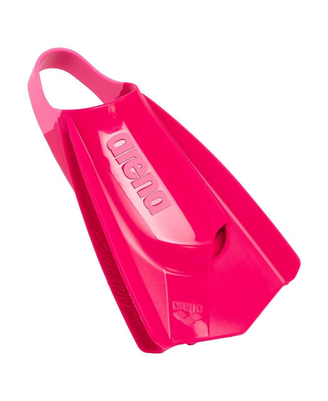 arena Powerfin Pro II swimming pool training fins, swimming fins for adults, fins made of 100% silicone, comfortable short fins for the swimming pool, pink, 46-47 - 006151-120-12.5-13.5