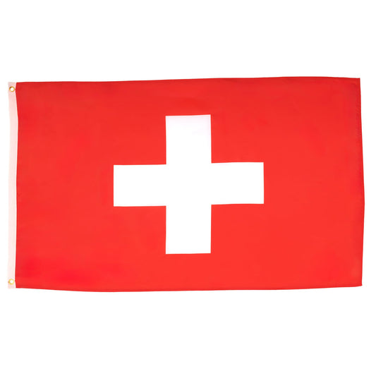 AZ FLAG - Switzerland Flag - 250x150 cm - Large Helvetic Flag 100% Polyester with Brass Eyelets - 300g - K_196