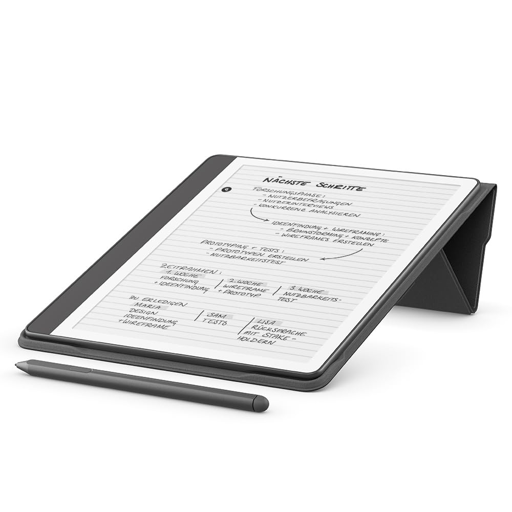 Amazon Kindle Scribe Flip Case with Magnetic Attachment | Slim protective case | Cover made from plant-based material - 53-100134