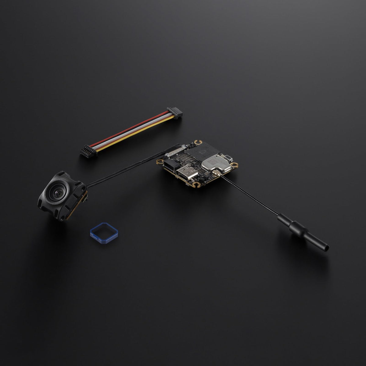 DJI O4 Air Unit for FPV drone, digital transmission system, low latency of 20 ms, maximum range of 10 km, video recording at 4K/60fps, lightweight casing at 8.2 g, 1/2-inch CMOS sensor. - 6941565997395