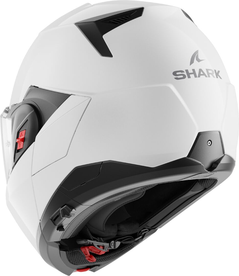 SHARK, Casca modulară pentru motocicletă OXO BLANK Pearly White W05, XXL - HE8700EW05XXL