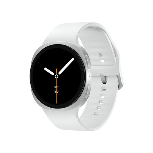 Samsung Galaxy Watch8 Smartwatch with Galaxy AI, fitness watch and fitness tracker, sports band, wellness and sleep coaching, 44 mm, LTE, silver, 3 year manufacturer's warranty - SM-R8