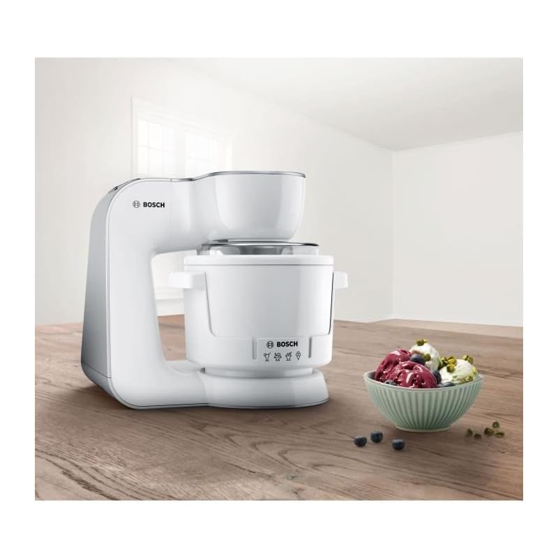 Bosch Ice Cream Maker MUZ5EB2, accessory compatible with Kitchen Machine Series 4, 550ml, homemade ice cream, sorbet, frozen yogurt, ice cream machine
