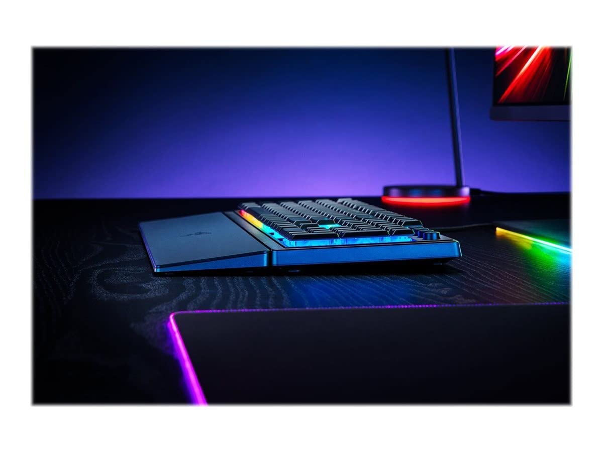 Razer Ornata V3 Gaming Keyboard (Hybrid Switch, Mecha-Membrane, UV-coated Keys, Soft Magnetic Wrist Rest, RGB Chroma), ES Design, Black - RZ03-04461100-R311