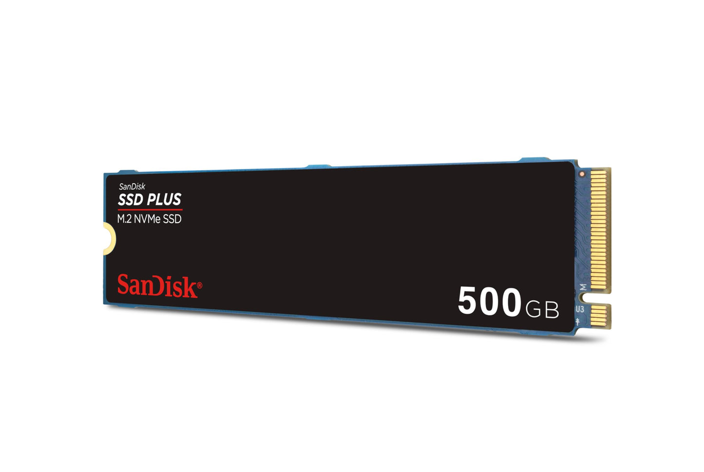 SanDisk SSD PLUS M.2 NVMe SSD 500GB (M.2 2280, PCIe Gen 3.0, Easy Installation, Western Digital Dashboard, 3 Year Warranty) - SDSSDA3N-500G-G26