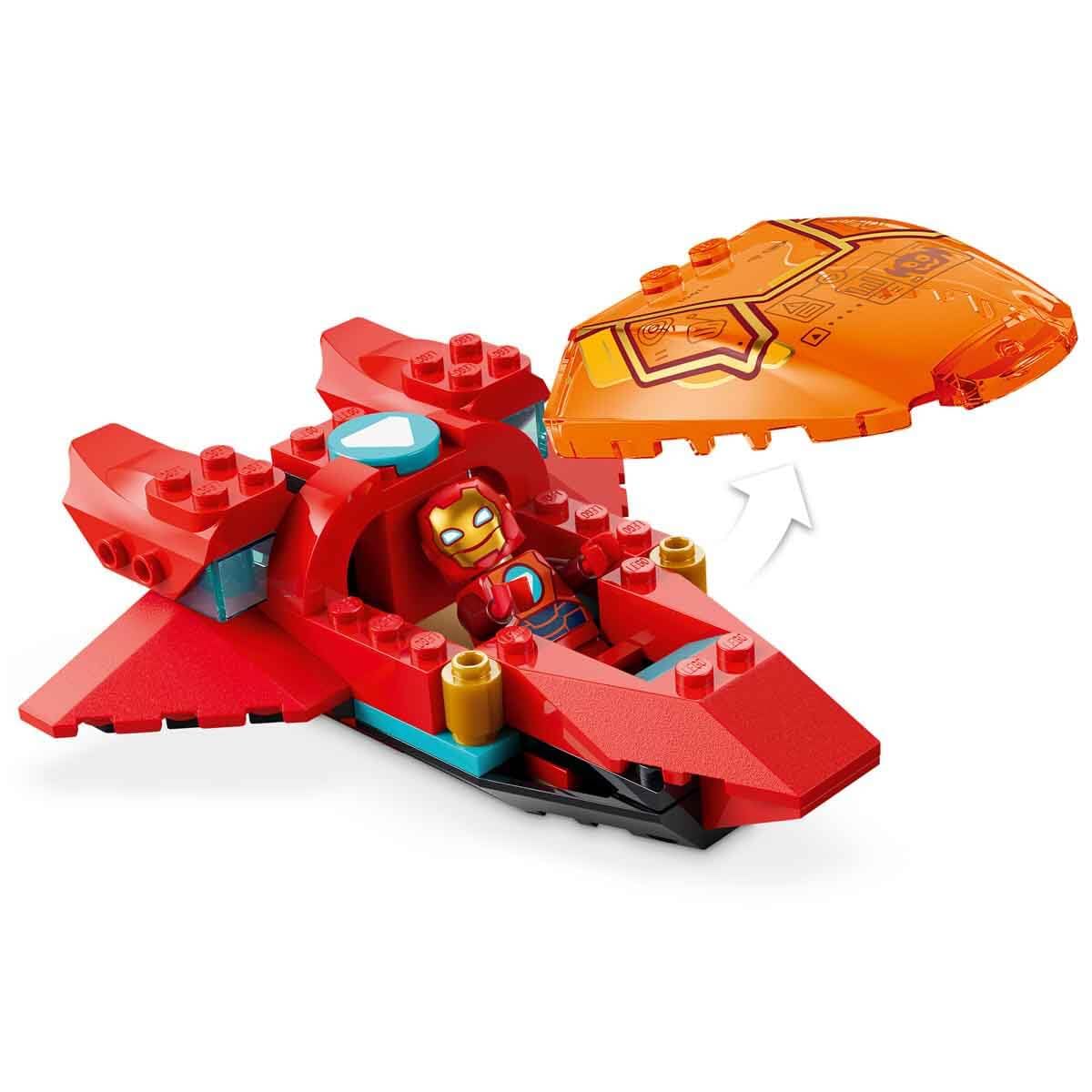 LEGO ǀ Marvel Iron Man and his fantastic friends Loki vs. Team Iron Man - superhero toy with car, plane, mech figure & 4 minifigures - gift for boys aged 4 and up & fans - 11211