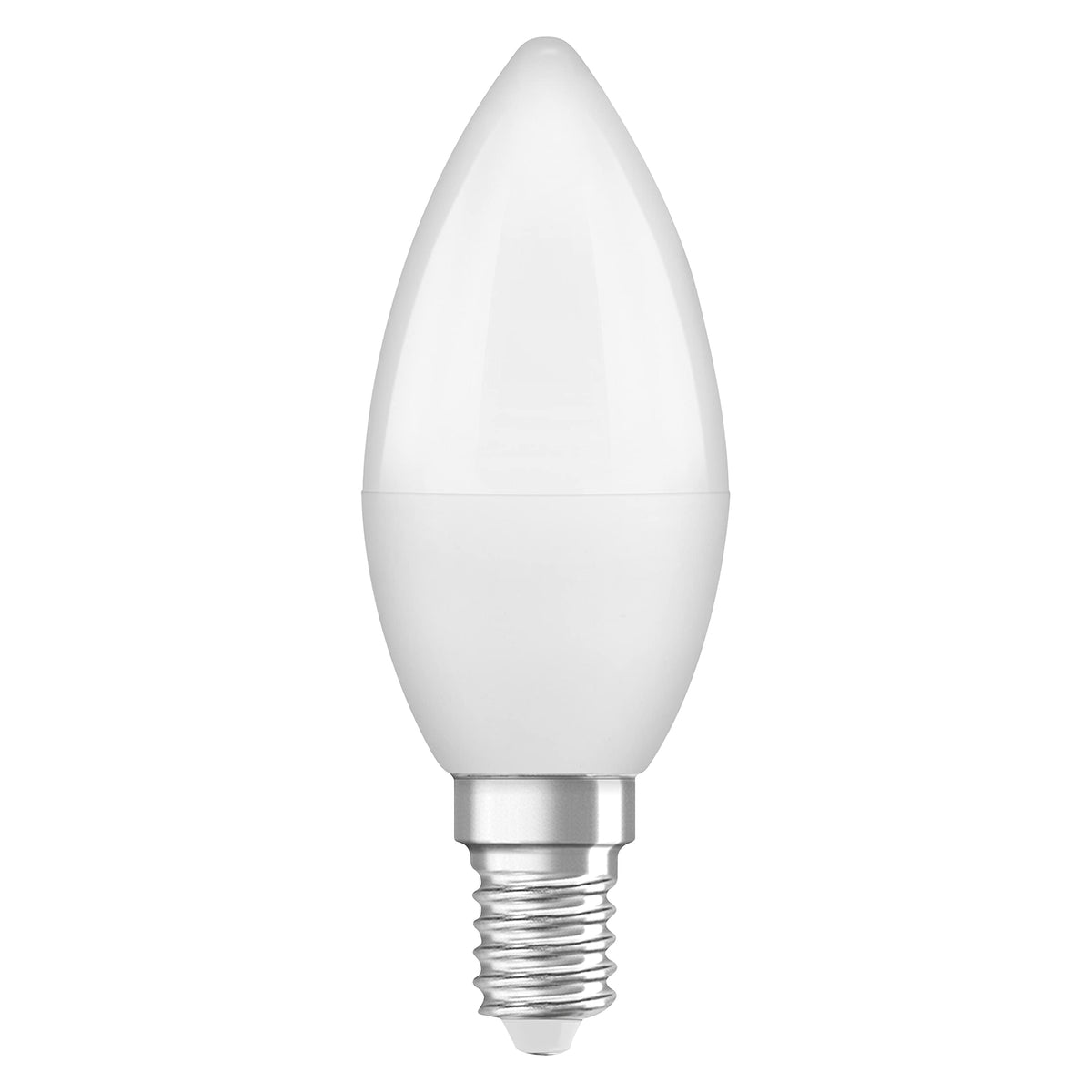 Osram LED Base Classic B, in candle shape with E14 base, not dimmable, replaces 40 watts, matt, warm white - 2700 Kelvin, 40 pack - 4058075819474