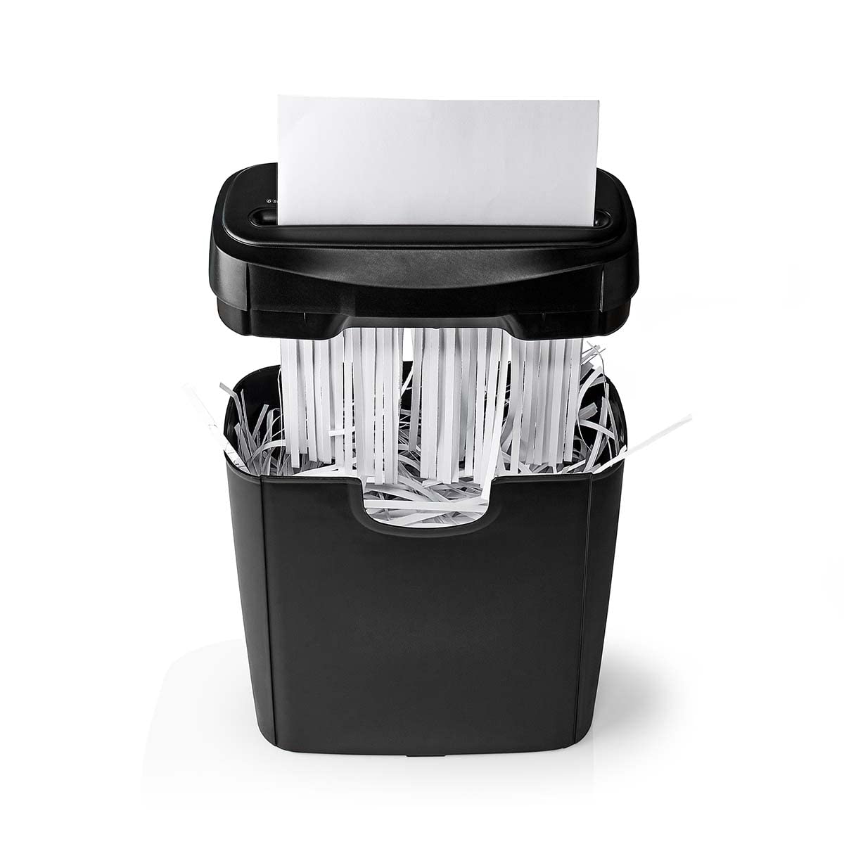 Nedis distrugător de documente - 6X pagini A4 - 10 l - normă de siguranță: DIN 2-190 W - PASH112BKA4