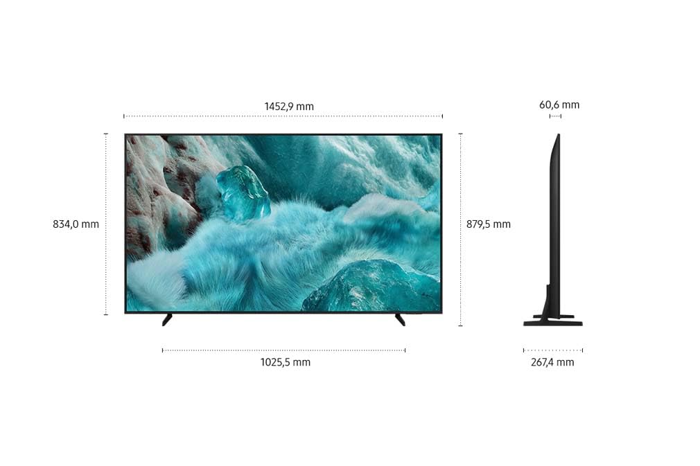 Samsung QLED Q7F2 4K 65 inch (163 cm) UHD, Q4 AI processor, Quantum Dot, Upscaling, Knox Security, Gaming Hub, Smart TV, 2025 - GQ65Q7F2AU