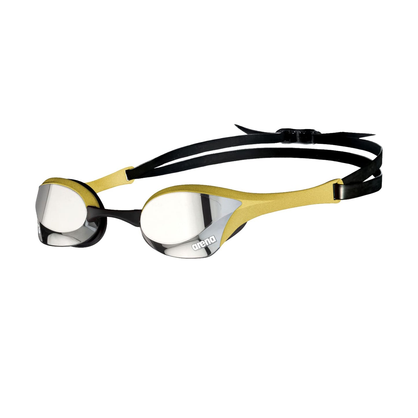 ARENA Cobra Ultra Swipe Mirror Competition Anti-Fog Swimming Goggles Unisex for Adults, Swimming Goggles for Pool and Sea with Mirrored Curved Lenses, UV Protection, 5 Interchangeable Nose Bridges - 002507-530-NS