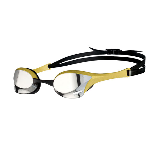 ARENA Cobra Ultra Swipe Mirror Competition Anti-Fog Swimming Goggles Unisex for Adults, Swimming Goggles for Pool and Sea with Mirrored Curved Lenses, UV Protection, 5 Interchangeable Nose Bridges - 002507-530-NS