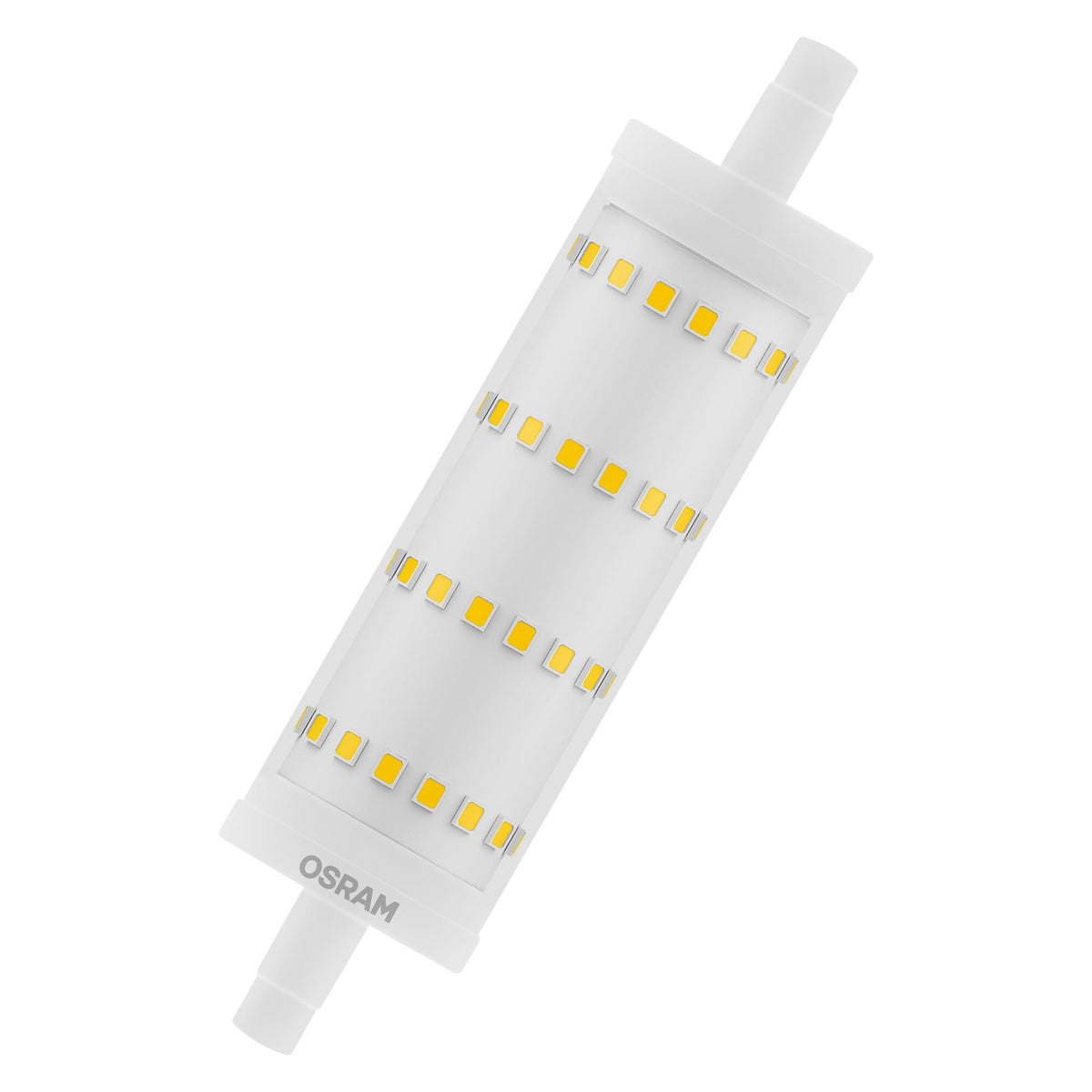 Osram LED Line multicolor LED lamp with R7s retrofit base, 13 W / 1521 lm, clear, cold daylight white with 6500 K, non-dimmable. IP20, lead-free glass, 28mm diameter, 6-pack. - 4099854022296