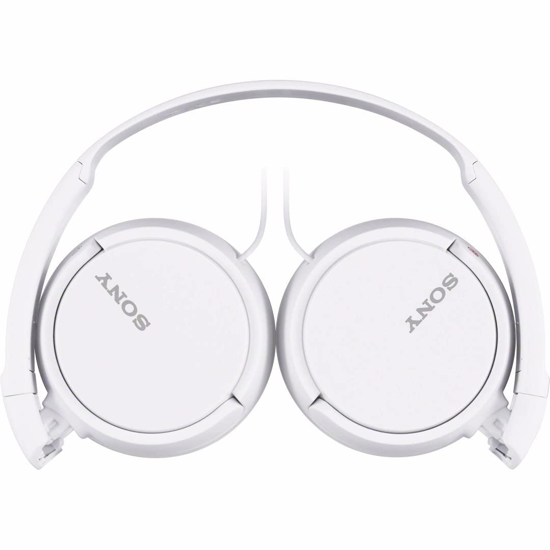 Sony MDR-ZX110AP foldable headset headphones with headset function, with microphone, white - MDRZX110AP/W