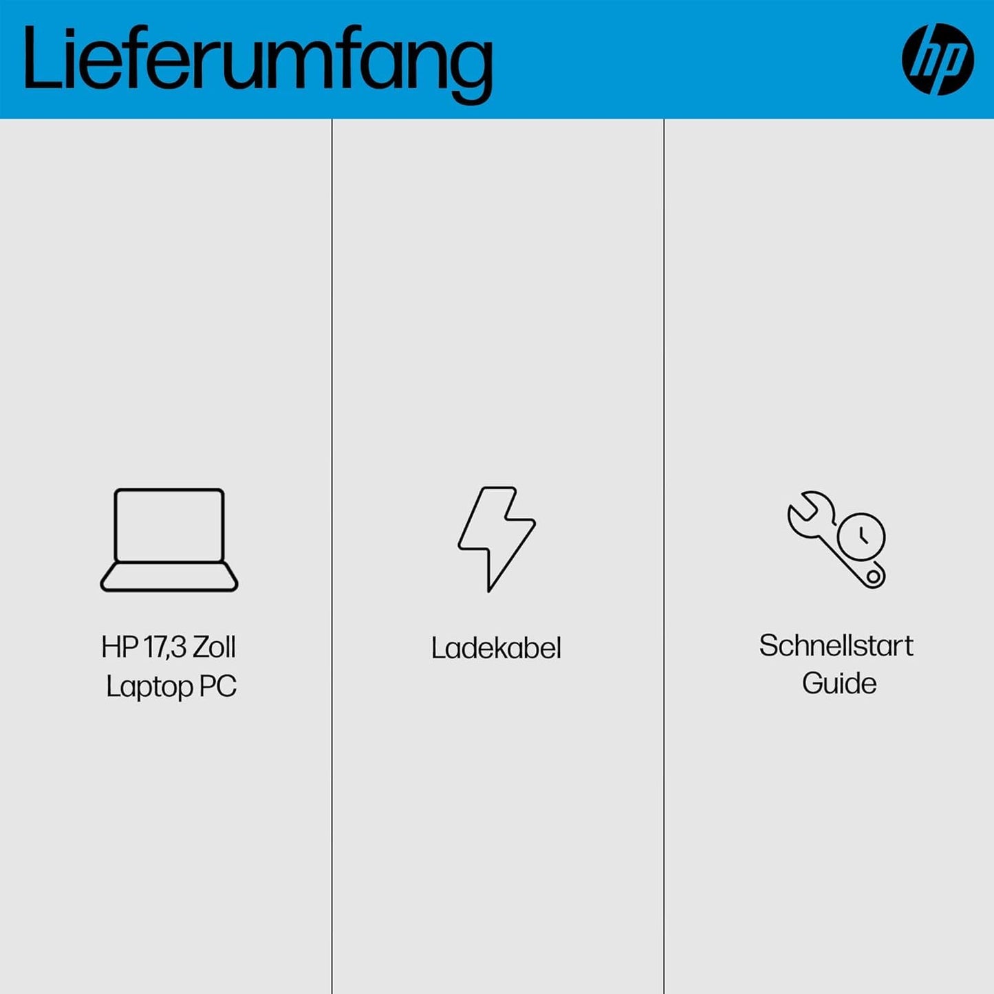 HP laptop with 17.3" HD+ display, Intel Celeron N4120, 8 GB DDR4 RAM, 256 GB SSD, Intel UHD graphics, Windows 11, QWERTZ keyboard, black - BZ8S4EA#ABD