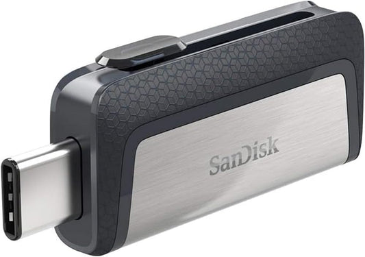 SANDISK Ultra Dual Drive USB Type-C Drive Smartphone Memory 256 GB (Mobile Storage, USB 3.1, Retractable Double Port, 150 MB/s Transfer Rates, USB Drive) - 164113