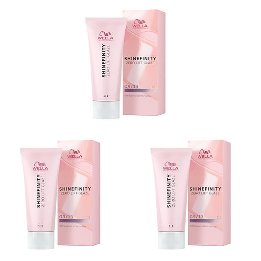 Wella Professionals Shinefinity Glaze - hair-friendly tint - demi-permanent, pH-neutral & without ammonia - for natural shine up to 20 hair washes - vegan - 09/13 Cool Toffee Milk - 60ml - 4064666057057