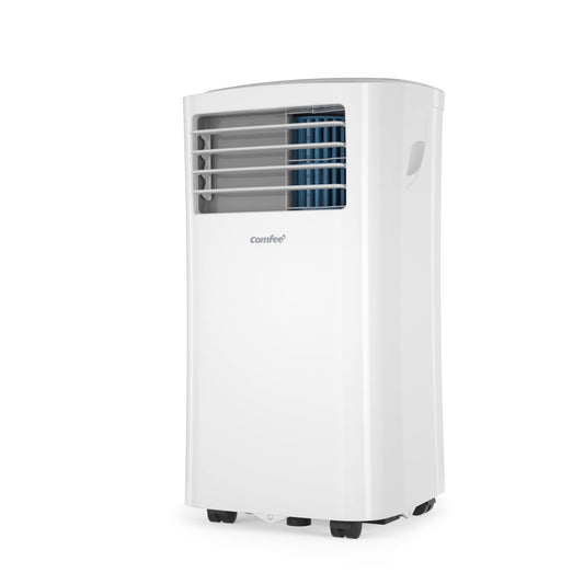 Comfee mobile air conditioner MPPH-09CRN7, 3-in-1 air conditioning with exhaust hose, cooling & dehumidification & ventilation, 9000 BTU, 2.6kW, for rooms approx. 80m³ (31㎡), EEK A