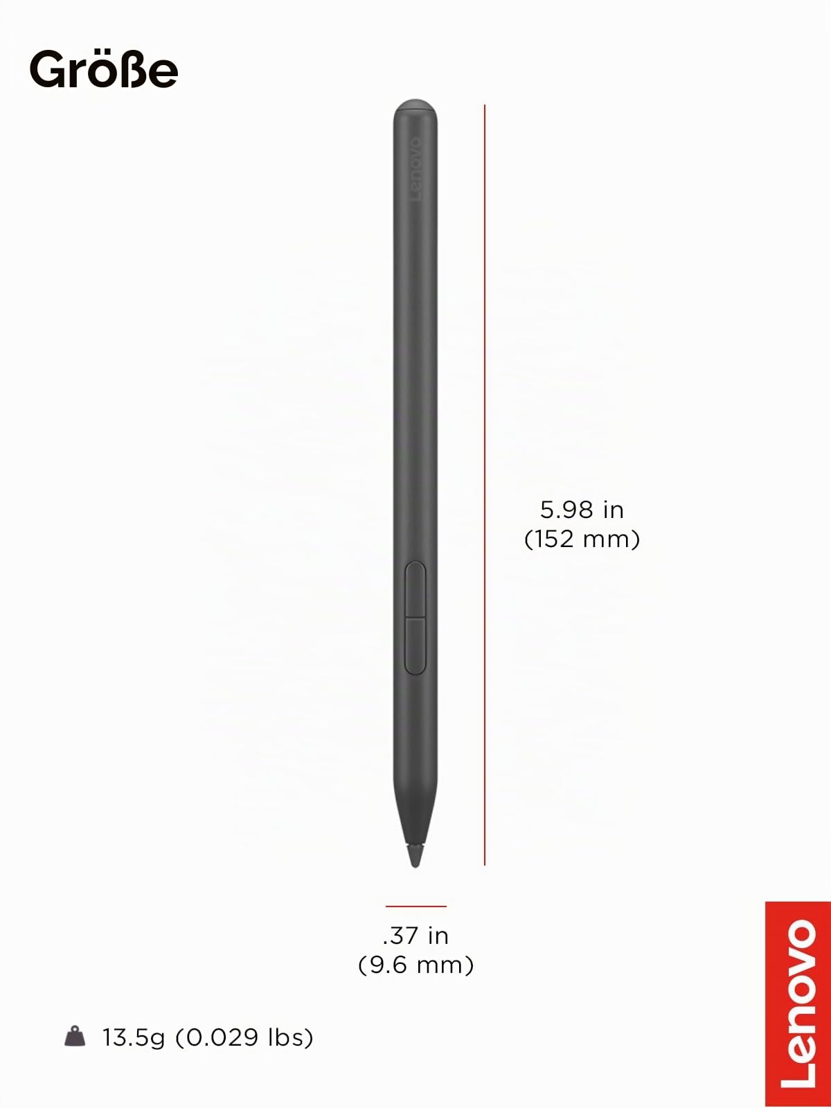 Lenovo Yoga Pen | Stift | Încărcare USB-C | Indicator LED pentru baterie | Magnetic - GX81S07448