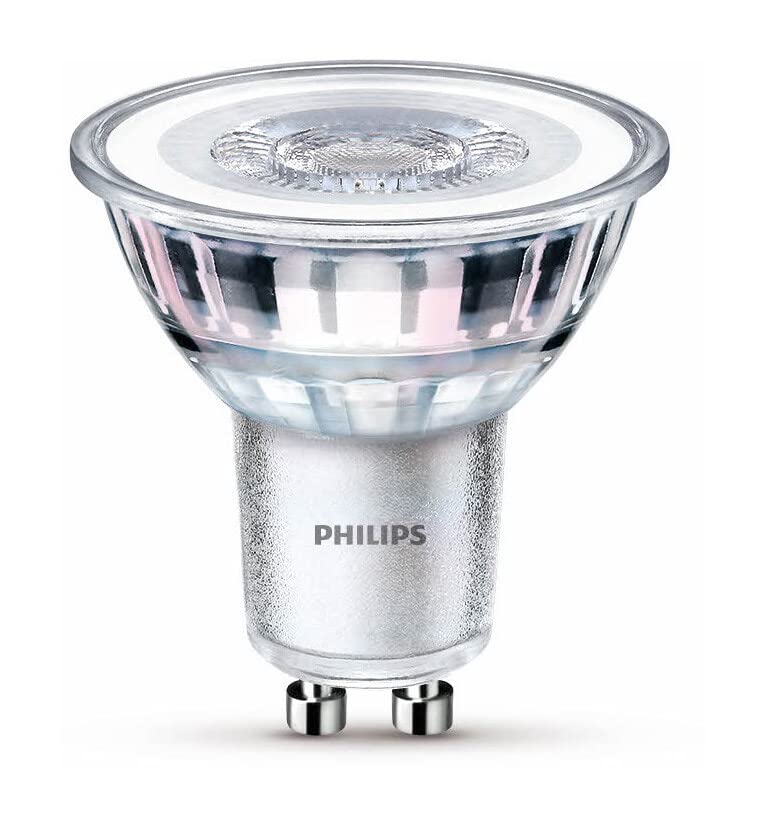 Philips LED Classic GU10 lamps pack of 6 (50 W), reflector LED spots with warm white light, energy-saving lamps with a long useful life, warm white - 9290012152C