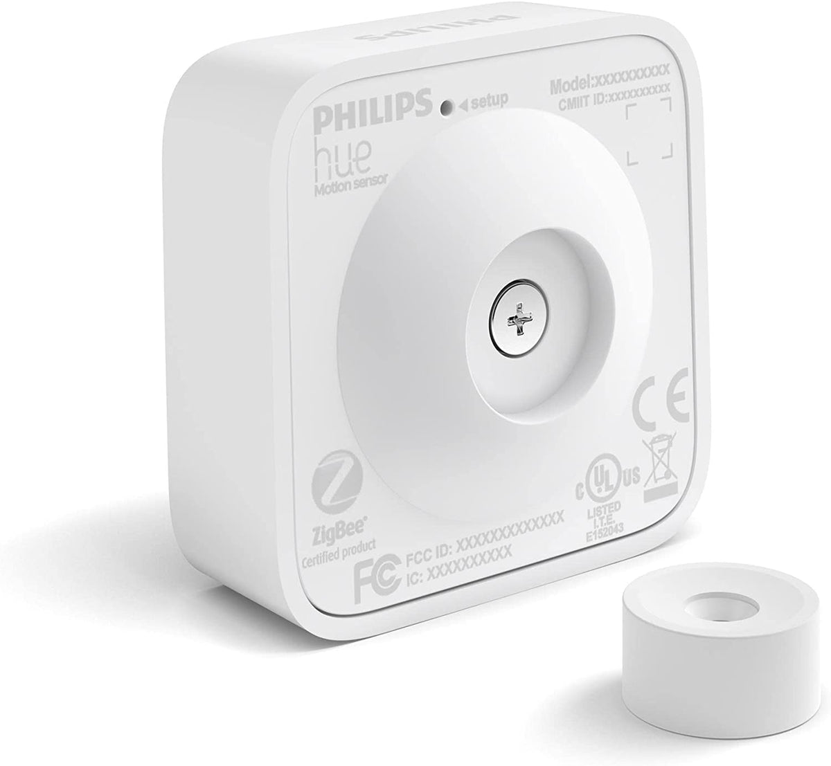 Detector de mișcare Philips Hue pentru interior, senzor de lumină naturală pentru iluminare inteligentă, control automat al luminii atunci când există mișcare pentru o casă sigură, alb (pachet de 2) - 929003067501