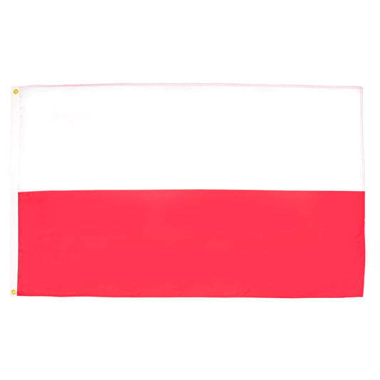 AZ FLAG - Poland Flag - 250x150 cm - Large Polish Flag 100% Polyester with Brass Eyelets - 300g - K_163