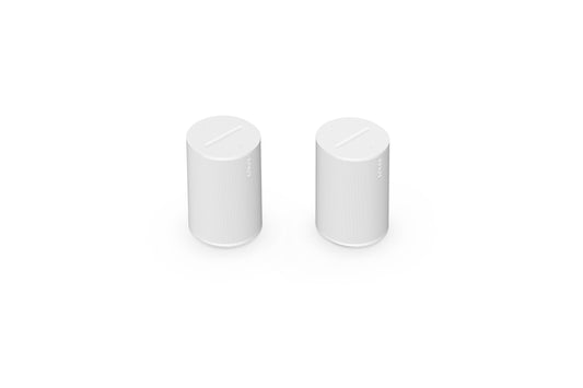 Sonos Era 100 | Smart Speaker with WiFi, Bluetooth, Compatible with Amazon Alexa - White (Pack of 2) - E10G1EU1