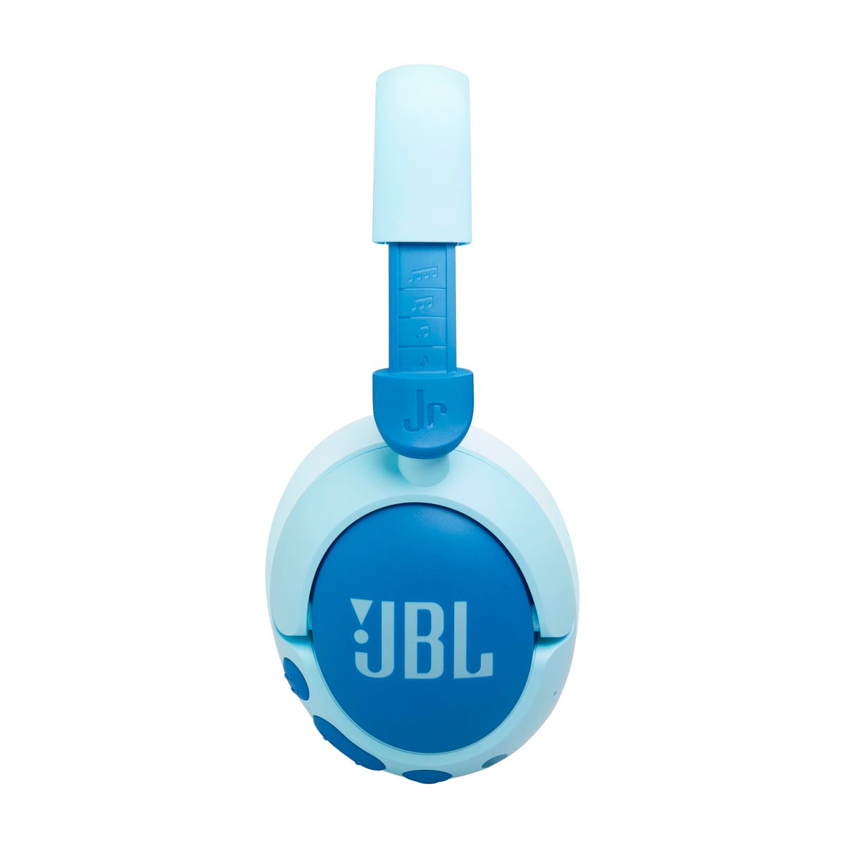 JBL Junior 470 NC, Wireless Over-Ear Bluetooth Headphones with Active Noise Cancelling for Kids, Microphone, 50 hours Playback, JBL Safe Sound, Low Volume, Easy Operation, and Stickers, Blue - JBLJR470NCBLU