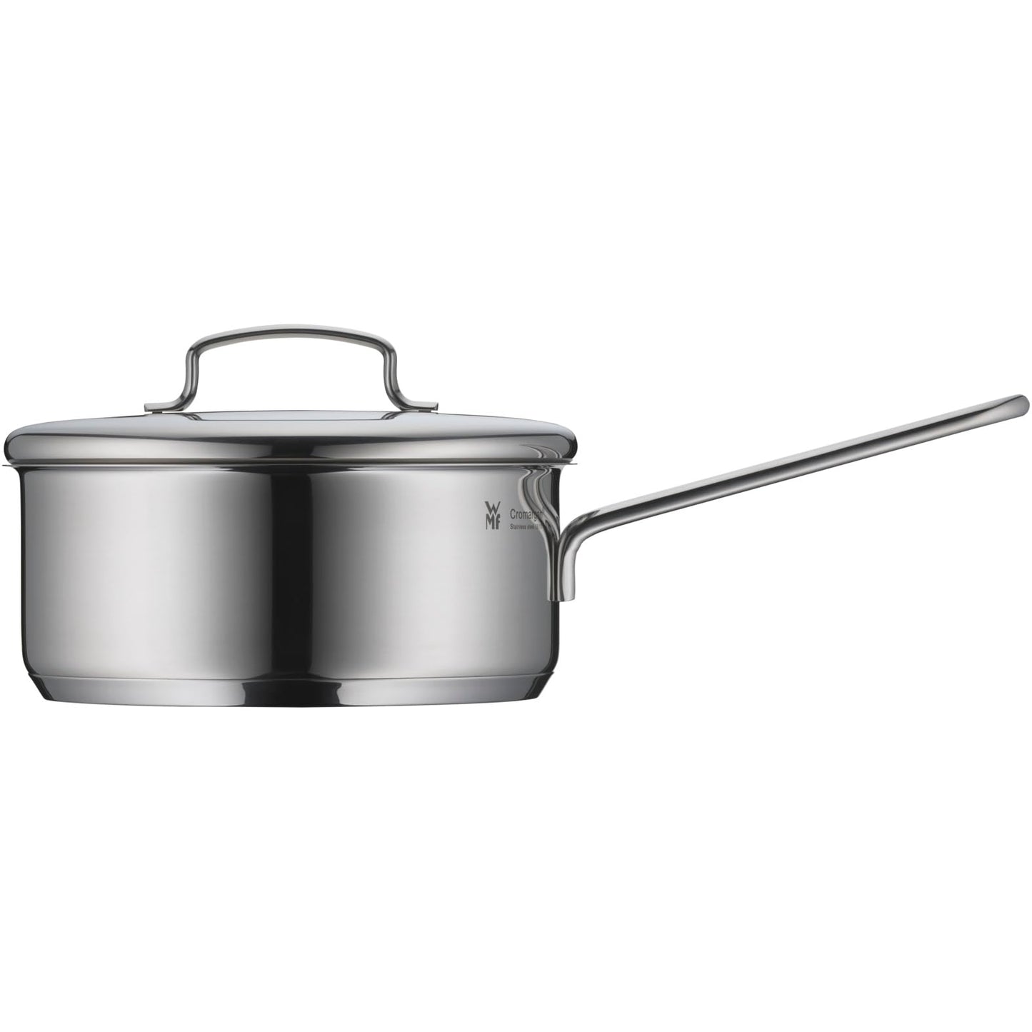 WMF mini saucepan 16cm, small, metal lid, small pot induction 1.2l, Cromargan stainless steel, stackable, for small portions, single household - 716786040