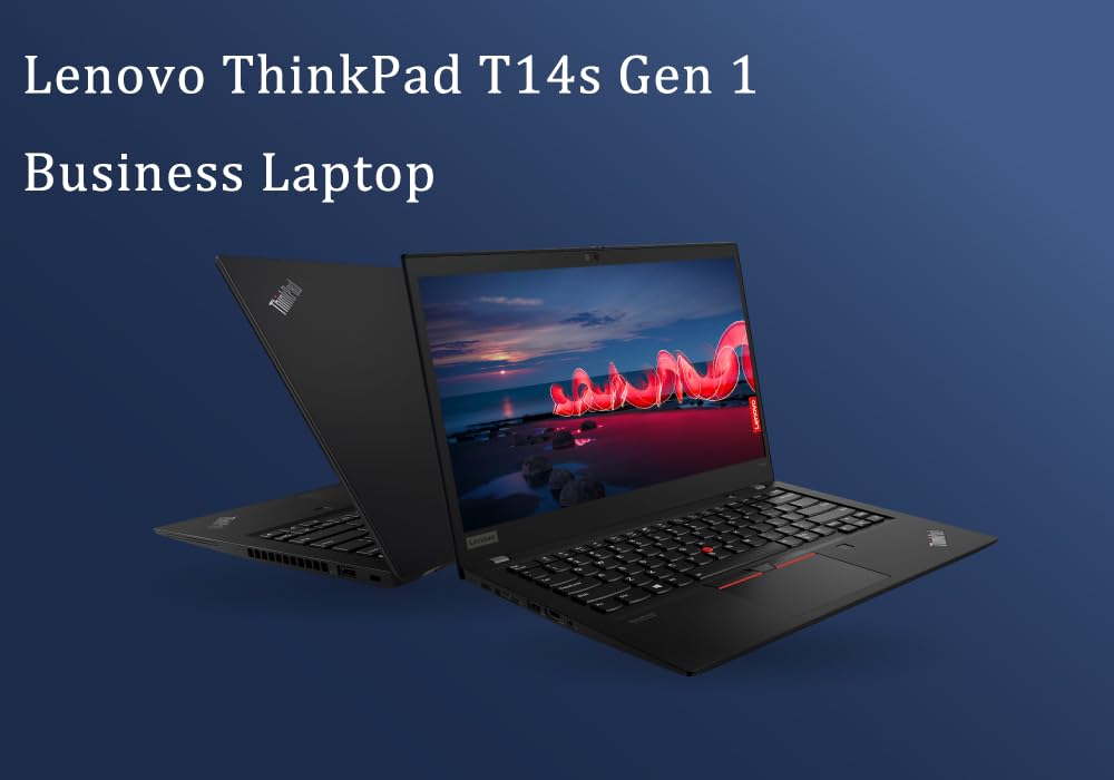 Lenovo ThinkPad T14s Gen 1 Laptop de afaceri, 14 inch FHD (1920x1080), Intel Core i7-10610U, 32GB RAM, 512GB SSD, tastatură US QWERTY, Windows 11 Pro (recondiționat)