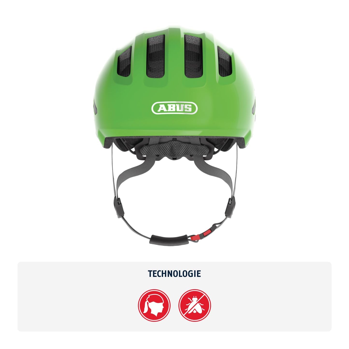 ABUS 67280 bicycle helmet, green (shiny green), M (50-55 cm)