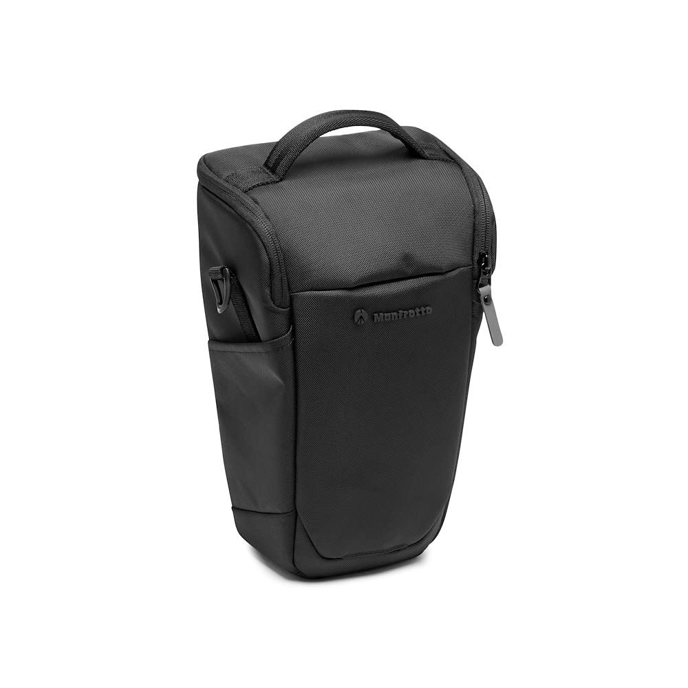 Manfrotto Advanced Holster L III, camera bag, DSLR bag with lens, camera bag with tripod mount and rain cover, photography accessories - MB