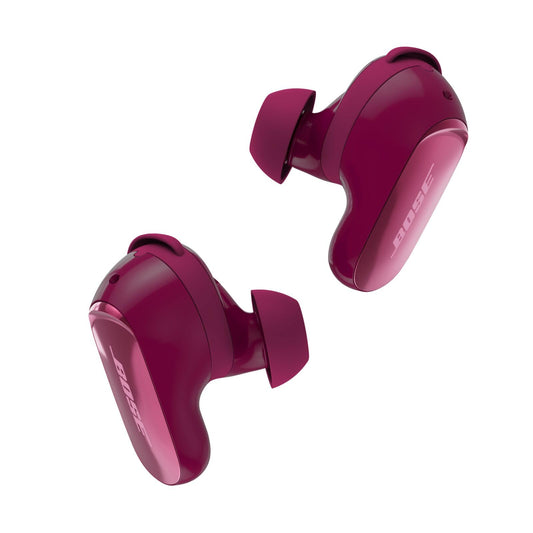 Bose QuietComfort Ultra Bluetooth Earbuds (2nd Gen), Wireless Noise Canceling Earbuds, Up to 6 Hour Battery Life, IPX4 Rating, 360 Degree Sound, Deep Bass, Dark Plum - Limited Edition - 896637-0030