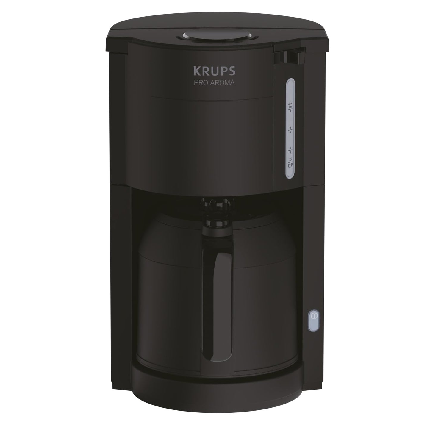 Krups Pro Aroma KM303810| Filter coffee machine 1 liter capacity | with thermos | 800 watts | for 10-15 cups of coffee | black
