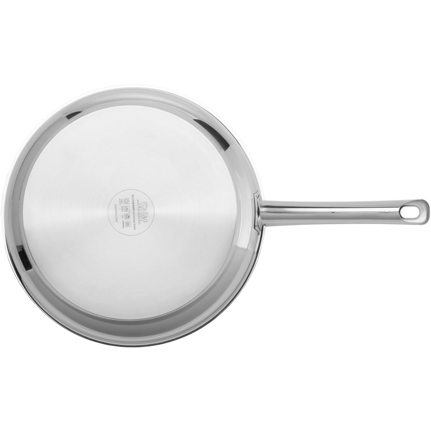 Silit Calabria frying pan 28 cm - suitable for induction, stainless steel with durable non-stick coating, oven safe up to 260 degrees, even heat distribution, good for gentle and low-fat frying - 2110301776