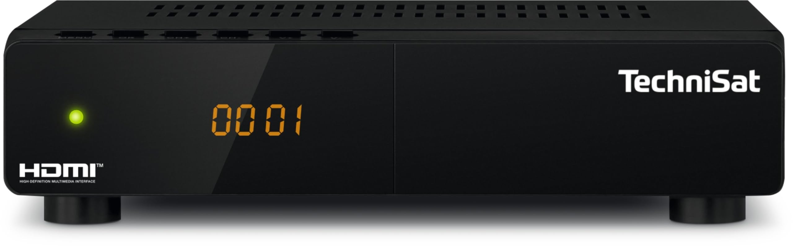 TechniSat HD-S 210 satellite receiver (DVB-S/S2, HDMI, USB media player, pre-installed channel list, sleep timer, remote control, EPG, compact) - 0000/4805