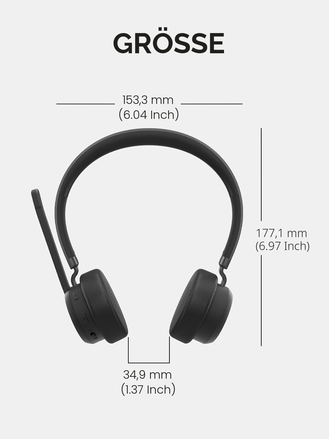 Lenovo - Headset - On-Ear - Bluetooth - wireless - USB-A adapter via Bluetooth - Black - Certified for Microsoft Teams - 4XD1M80020