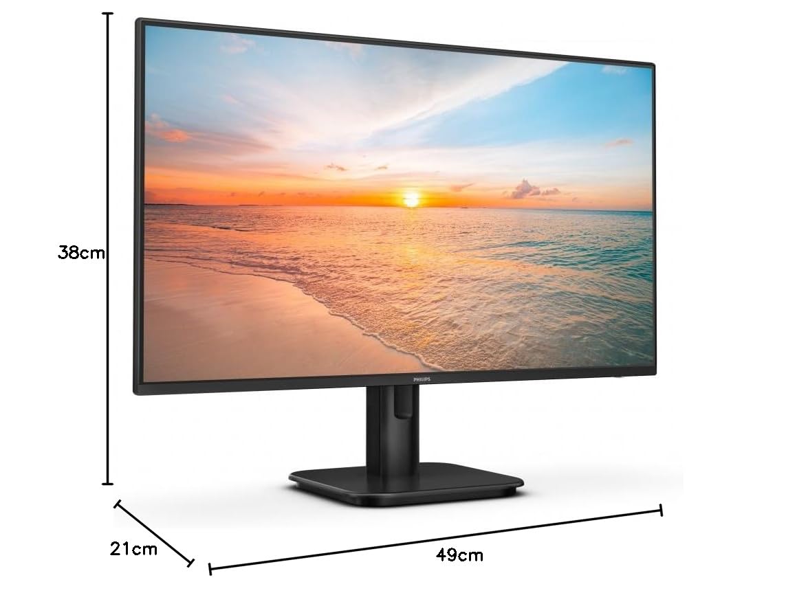 PHILIPS 24E1N1100A - 24-inch Full HD Monitor, built-in speakers, 1 ms response time (1920x1080, 120 Hz, VGA, HDMI 1.4) black - 24E1N1100A/00