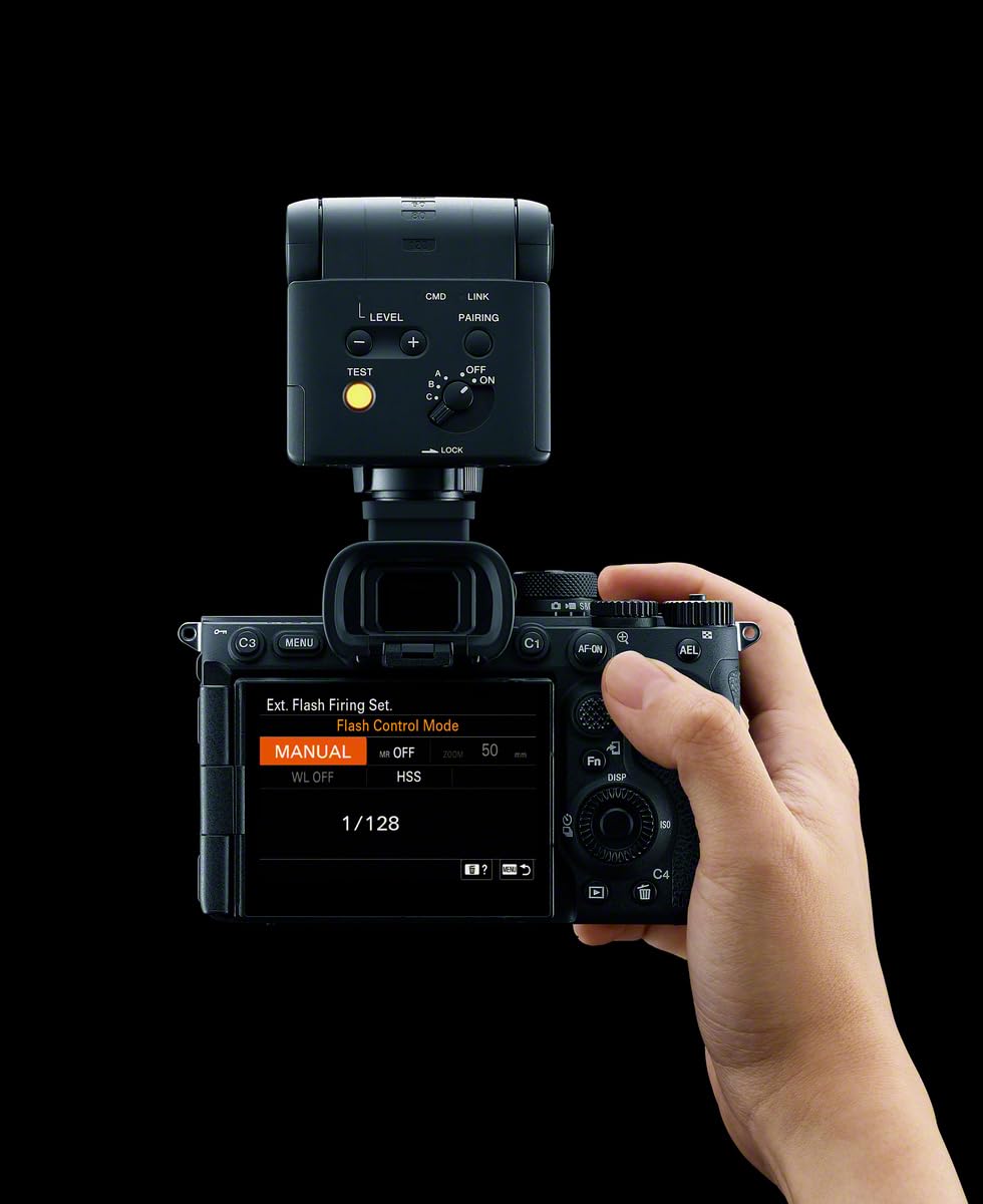 Sony HVL-F28RMA external, compact and dimmable flash with wireless radio control - ideal for vlogging, portraits, events and mirrorless compact cameras. - HVLF28RMA.CE7